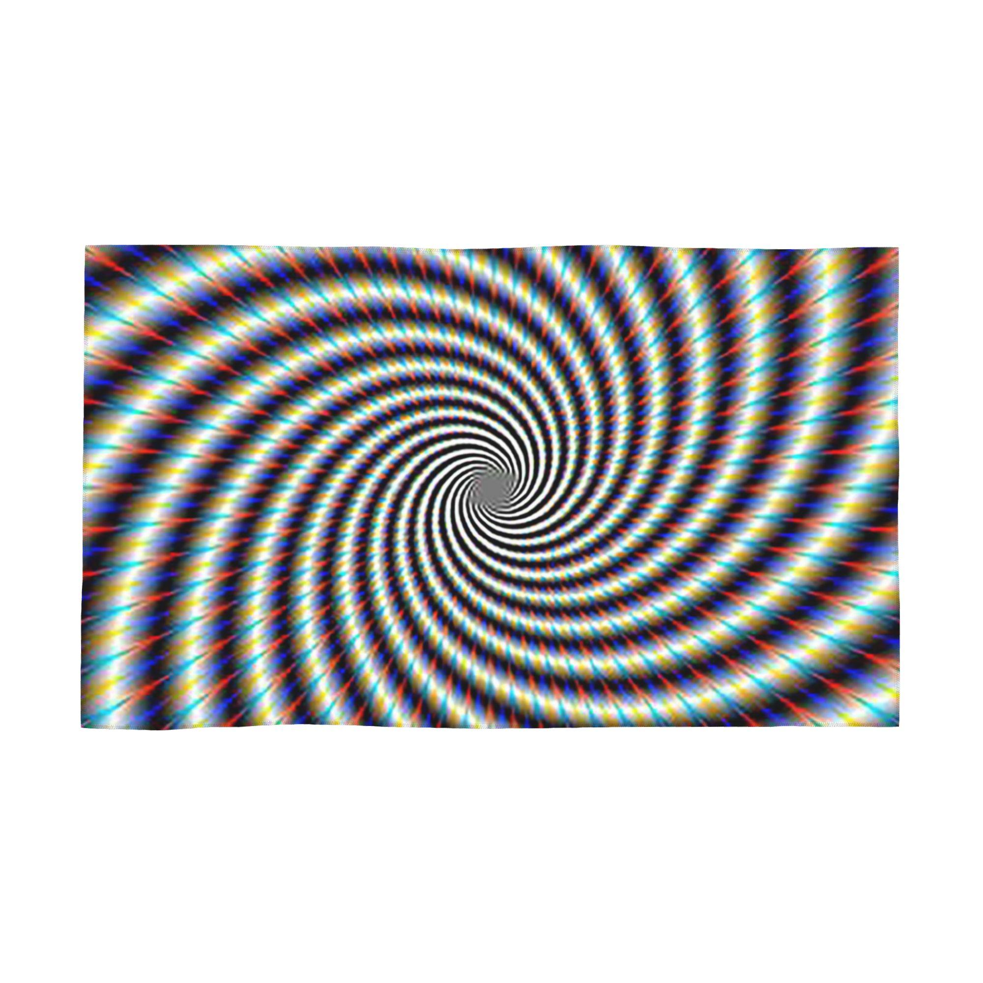 

Psychedelic Swirl in Blue Red and Gold Soft Face Towel Quick Dry Pool Bath Cotton Towels Absorbent W40*H60(CM)