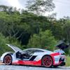 Alloy Sports Racing Car Model Diecast & Toy Vehicle Metal Car Model Sound and Light Simulation Collection Kids Gift
