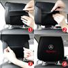 UOKOF1 W213 For AMG GLB Car Logo Seat Backrest Headrest Cover Pillow Towel For Mercedes Benz B/C/E/S Clase A C200L GLC GLK CLA W163 W22