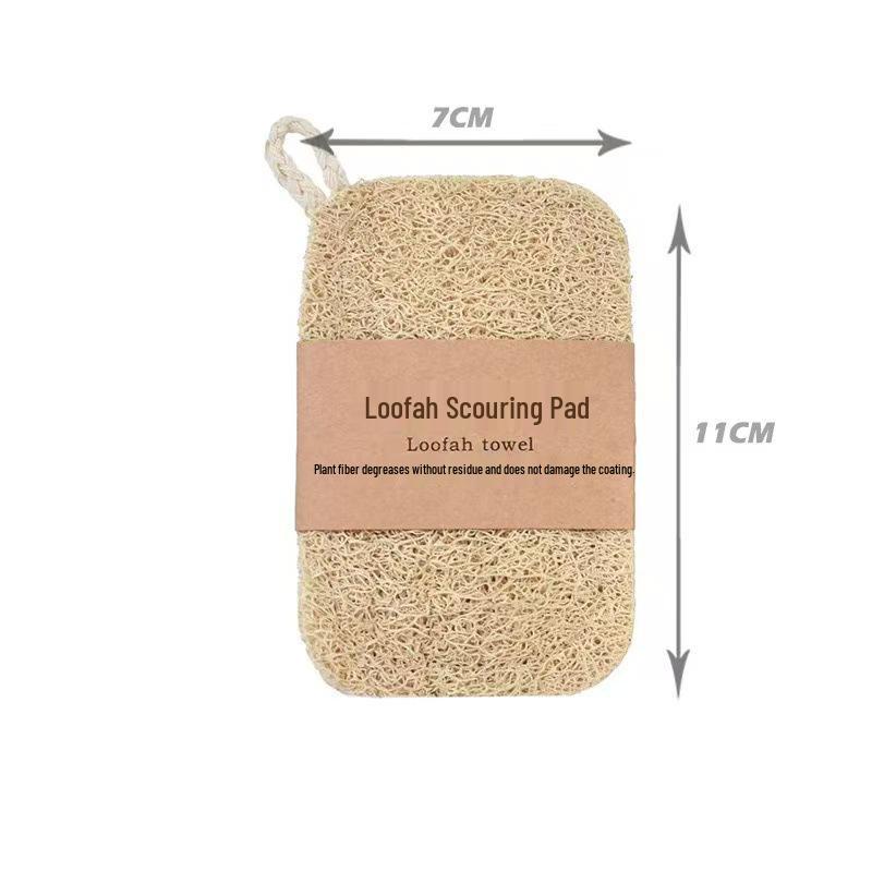 Natural Loofah Pulp Dishwashing Scouring Pad - Kitchen Cleaning Essential
