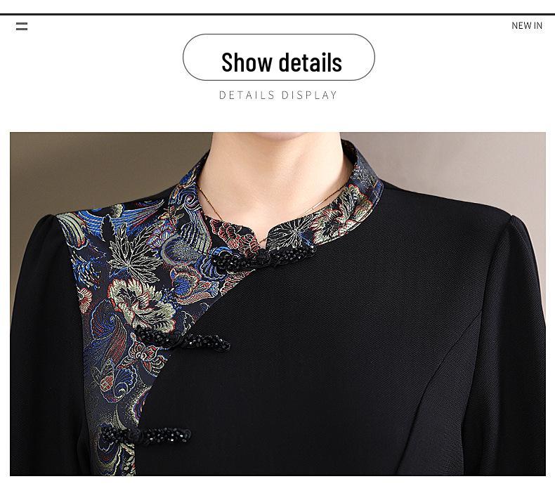 Elegant Slim-Fitting Qipao Dress for Spring and Autumn 2026