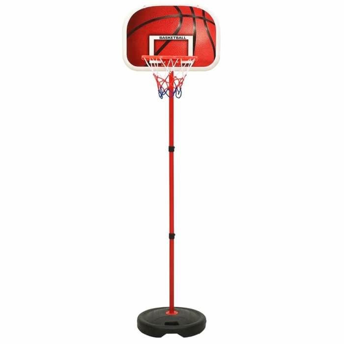 VidaXL Adjustable Basketball Set for Children Port Basketball Hoop and Basketball Game Set Boys Outdoor 80348