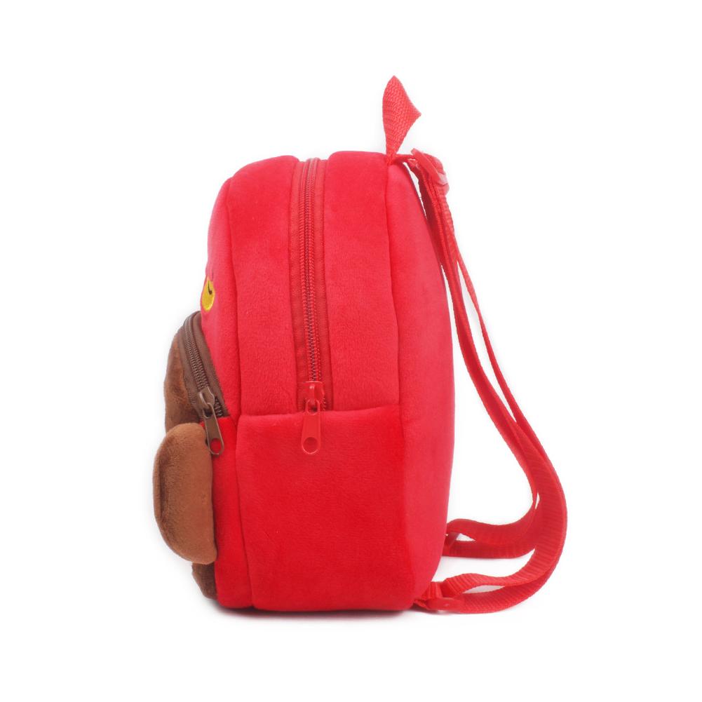 Kids Unisex Cute Cartoon Shape Soft Plush Backpack Large Capacity Travel Bag School Bag