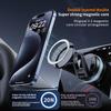 Magnetic Vacuum Suction Car Phone Holder  Foldable & Extendable Mount for Windshield/Dashboard Universal Fit for All Smartphones