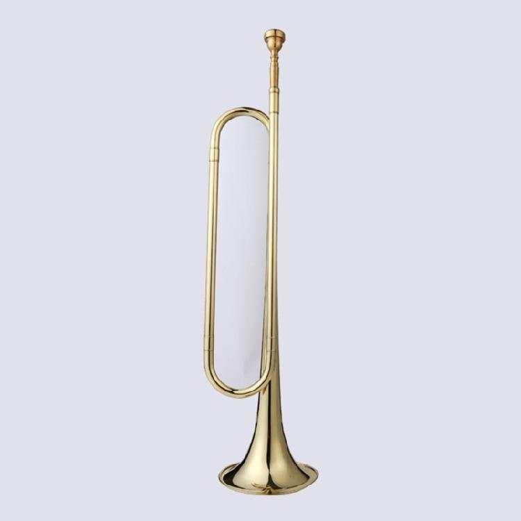 Mosazná trubka Školní kapely Orchestry Bzučák s náustkem Hudební nástroje