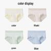 FitonTon Women's 7A Anti-Bacterial Pure Cotton Seamless Briefs 4-Pack