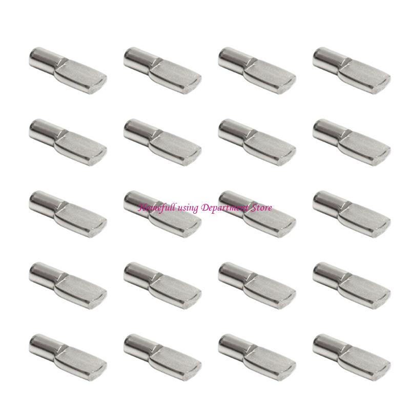Shelf Studs Pegs Metal Pin Cupboard Seperator Holder for Cabinet Cupboard 20PCS