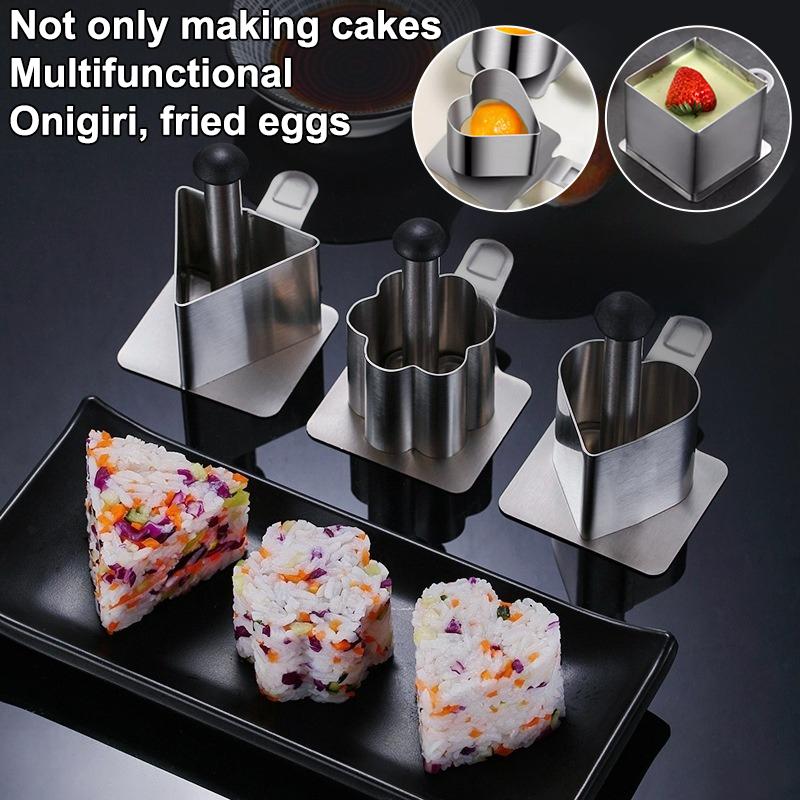 Forma do ryżu ze stali nierdzewnej 304, gospodarstwa domowego, spożywcza, forma do sushi, forma DIY do jedzenia uzupełniającego dla dzieci, narzędzia do sushi