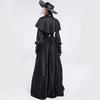 Elegant Polyester Plague Doctor Costume With Dramatic Beak Mask For Cosplay Events