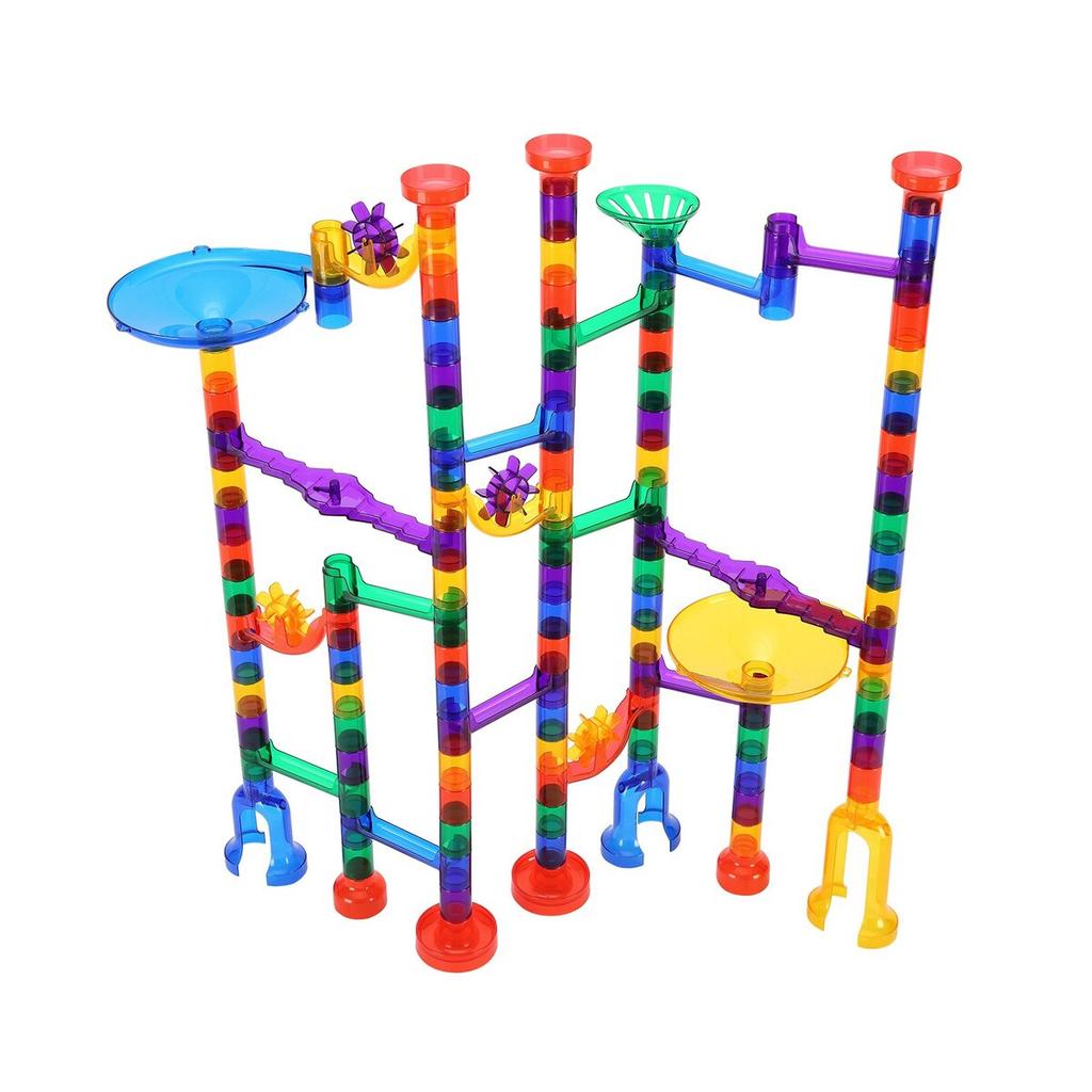 Murmelbahn Set 150 Teile Bau STEM Spielzeug Lernbausteine Geschenk für Kinder