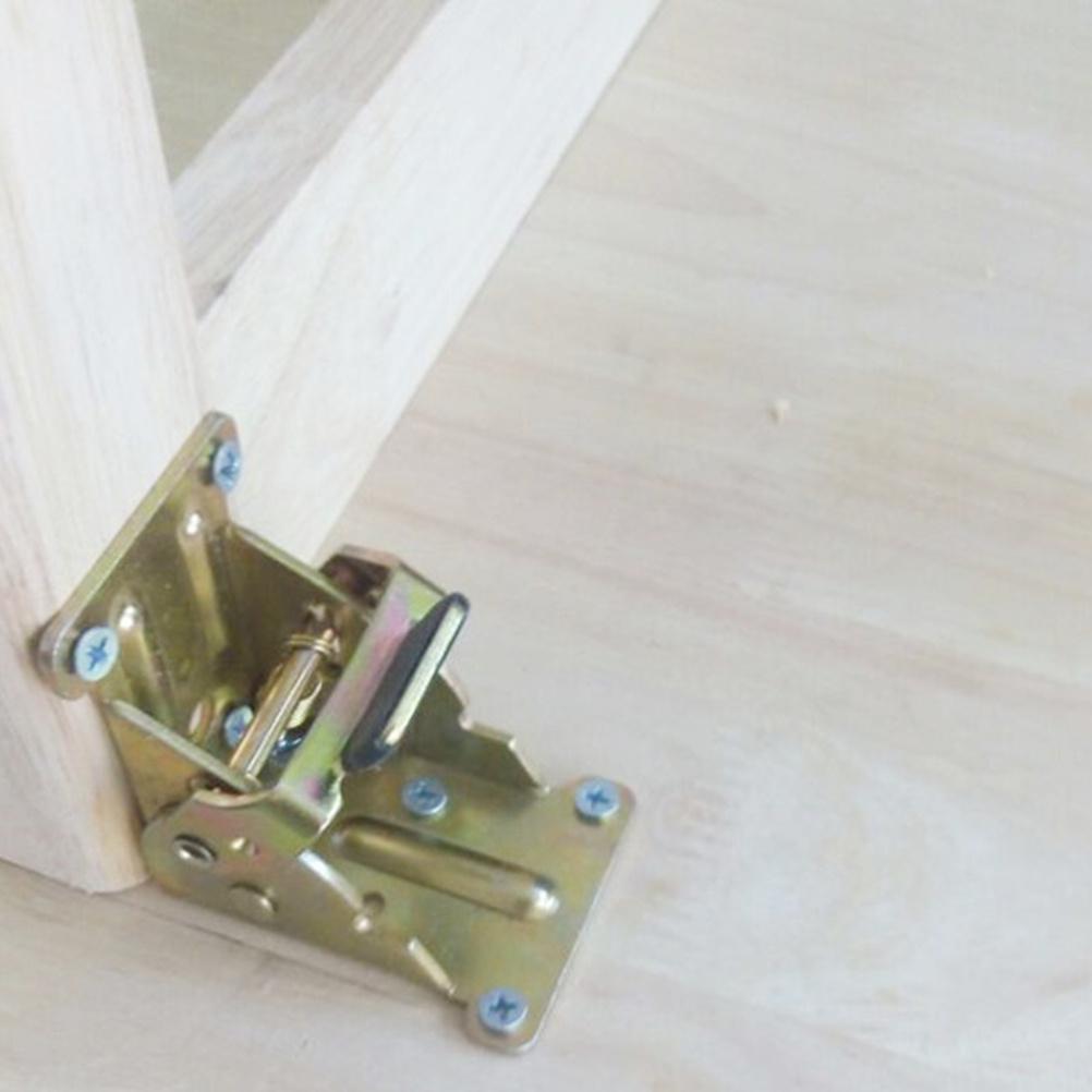 

2pcs Self-Locking Hinge Support Bracket For Furniture Legs Folding Table Chair 90 Degree Spring Lock other