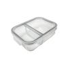 Heat-Resistant Food Container, Large (2-Section), 20.5x15.5x7cm, K13776