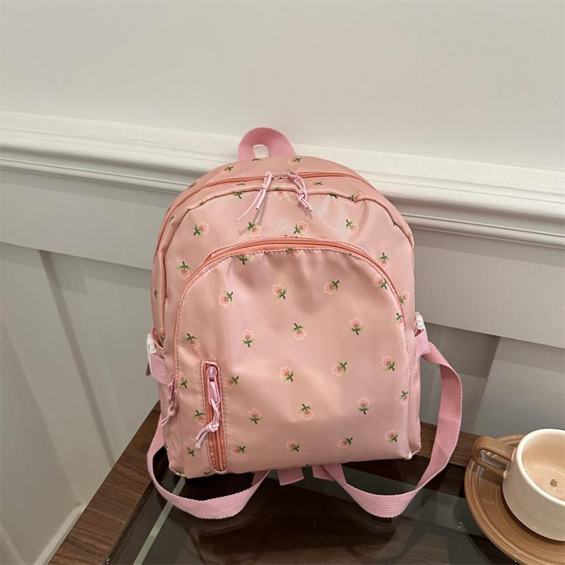 Urban Minimalist College Print Backpack With Durable Polyester And Stitching Detail For Casual Travel