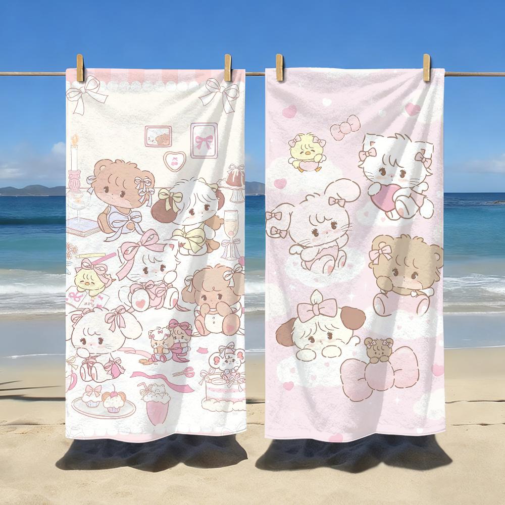 Cartoon Cute M-Mikko Towel For Swim Yoga Gym Quick Drying Soft and Skin-friendly Beach Towels All-Season