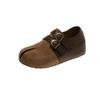 Retro niche design fashionable Birkenstocks women's autumn new versatile casual shallow mouth single shoes