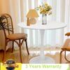 Bymaocar 31.5inch Round Dining Table Tulip Modern Style Coffee Table, Mid-century Leisure Table Home Furniture Easy to Clean