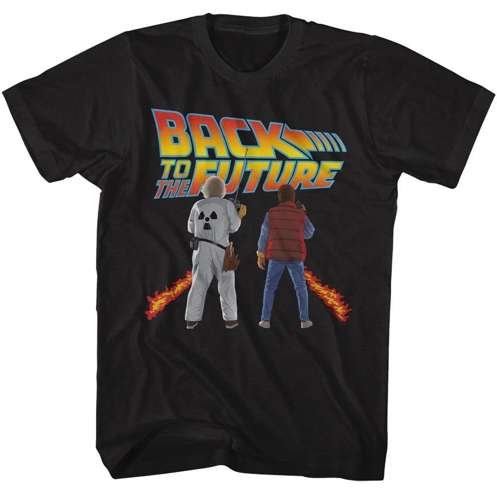 Back To The Future - Doc And Marty - American Classics - Solid Black Short 150