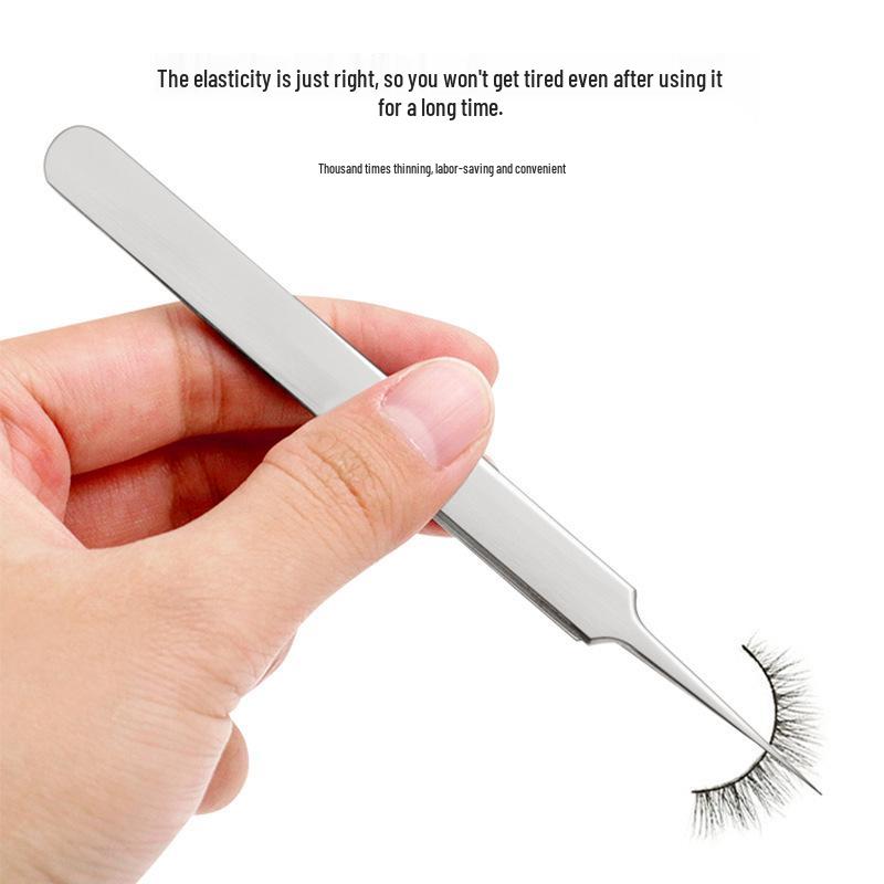 Stainless Steel Curved Comedone Extractor Tweezers for Blackhead and Pimple Removal