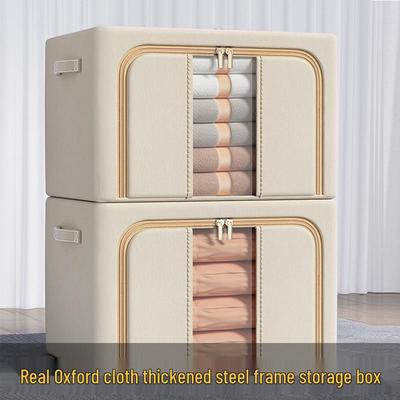 Foldable Oxford Cloth Fabric Storage Box for Quilts and Clothes