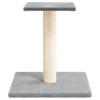 VidaXL Arbre à chat avec plate-forme gris clair 38 cm 171736
