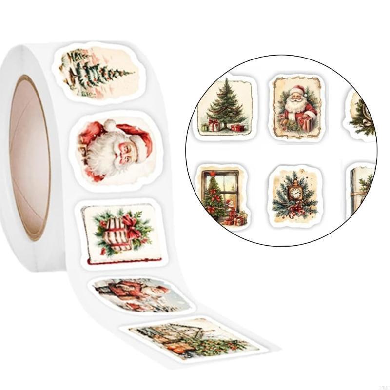 

1000Pcs Christmas Decorative Sticker Wrapping Label for Holiday Decoration J0MC China Mainland