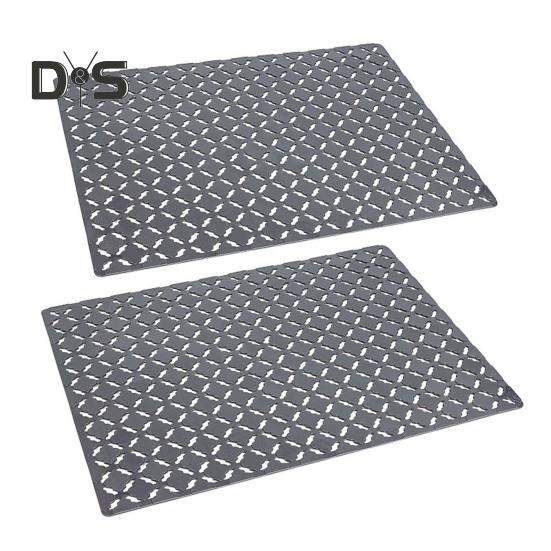 2 szt. 30x40CM mata pod zlew kuchenny pcv pusty romb prostokąt antypoślizgowa ceramiczna osłona zlewu ze stali nierdzewnej podkładka do opróżniania