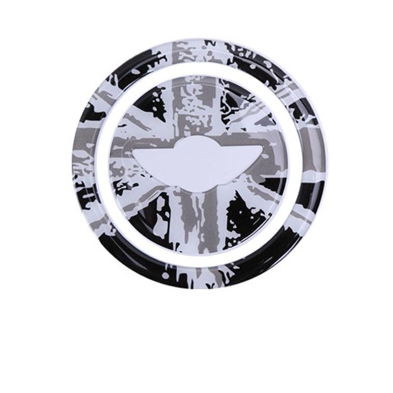 3D Dropper Adhesive Three-dimensional British Steering Wheel sticker For MINI Cooper R55 R56 R60 Interior Upgrade Accessories