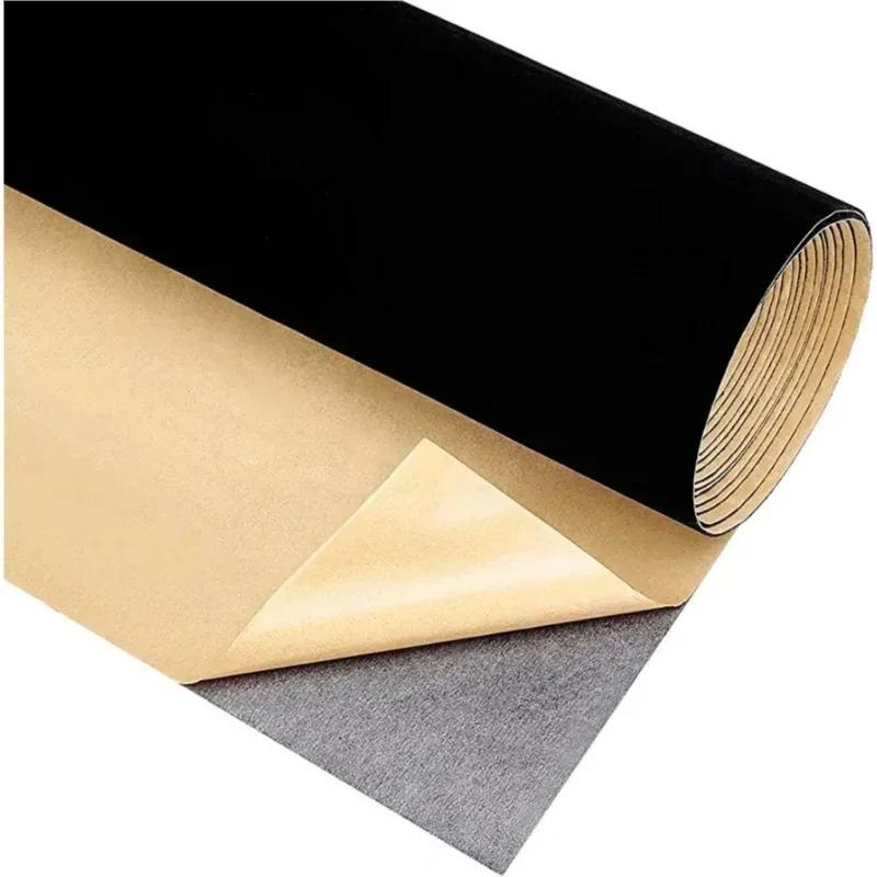 45cm*20cm/1m/3m/4m Thick Self Adhesive Flocking Wallpaper Fabric Roll 3D Sticky Velvet Textile Wallcovings for DIY Home Decor