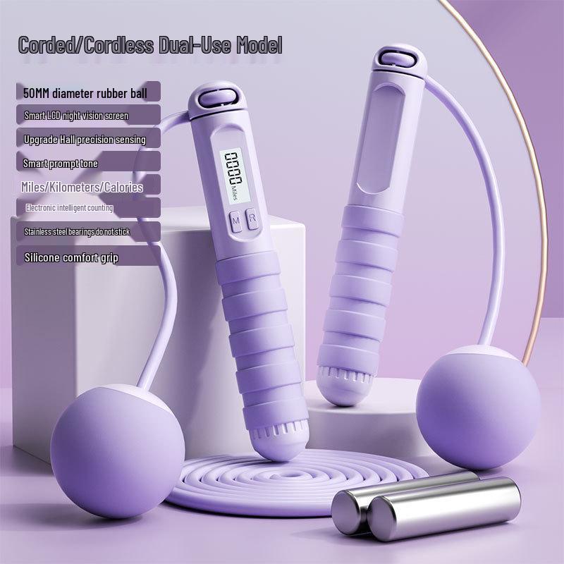 Electronic Cordless Jump Rope for Adult Fitness & Weight Loss