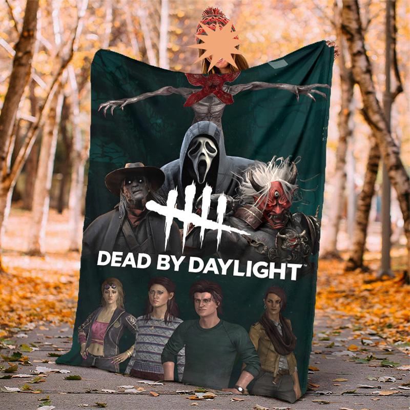 Dead Daylight Flannel Blanket Soft Warm All-Season Throw, Design for Camping, Car Travel, Hiking Sofa, Bed, Office Perfect Gift for Parties