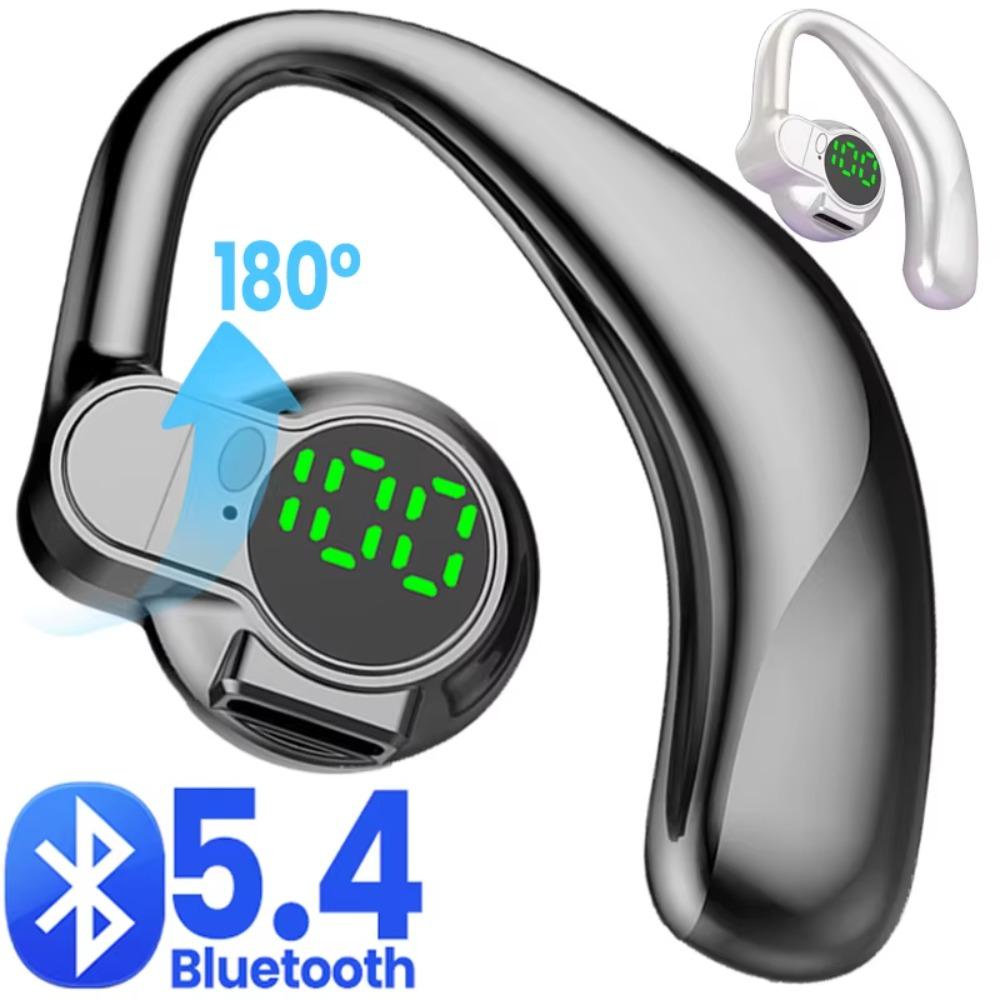 Waterproof Noise Canceling Headset 180° Rotatable Bone Conduction Headphones Single Ear Use