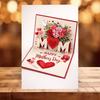 Gift Box Printed Mother's Day Greeting Card Imitation 3D Whimsical Card  Happy Mother's Day