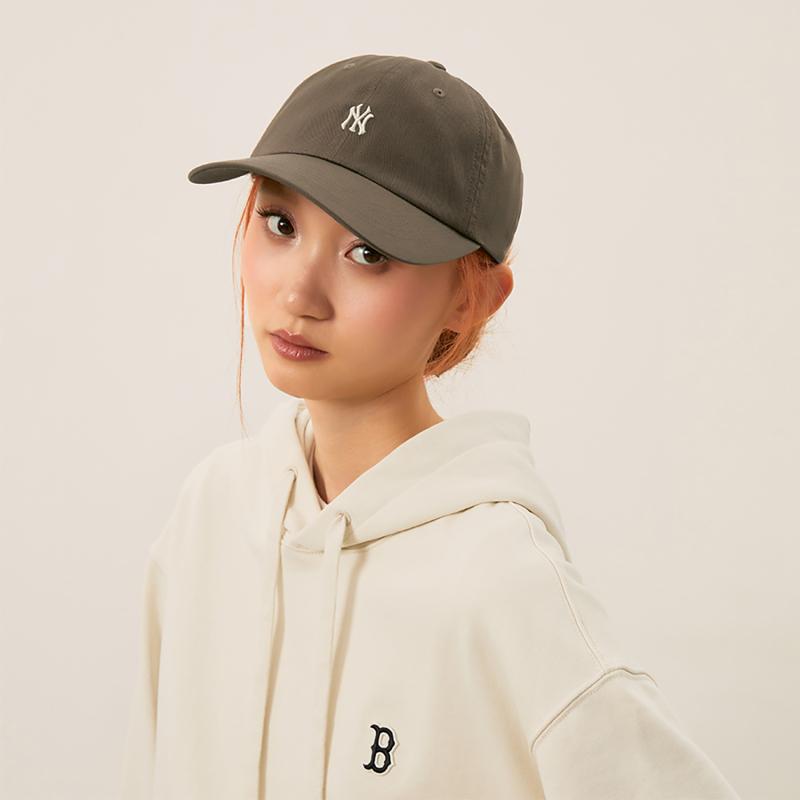 MLB Cotton Baseball Cap For Sun Protection Unisex Brown Fashion 3ACPB045N-50BR