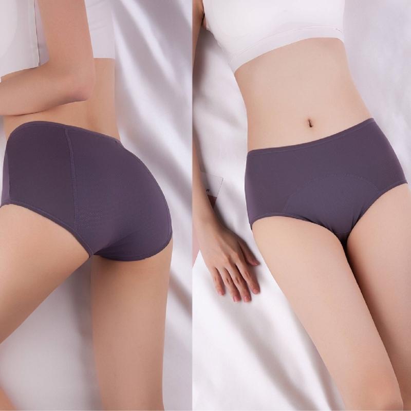 Washable Leakproof Ladies Underwear Full Coverage Panties Briefs for Comfort and Breathability During Menstrual Periods