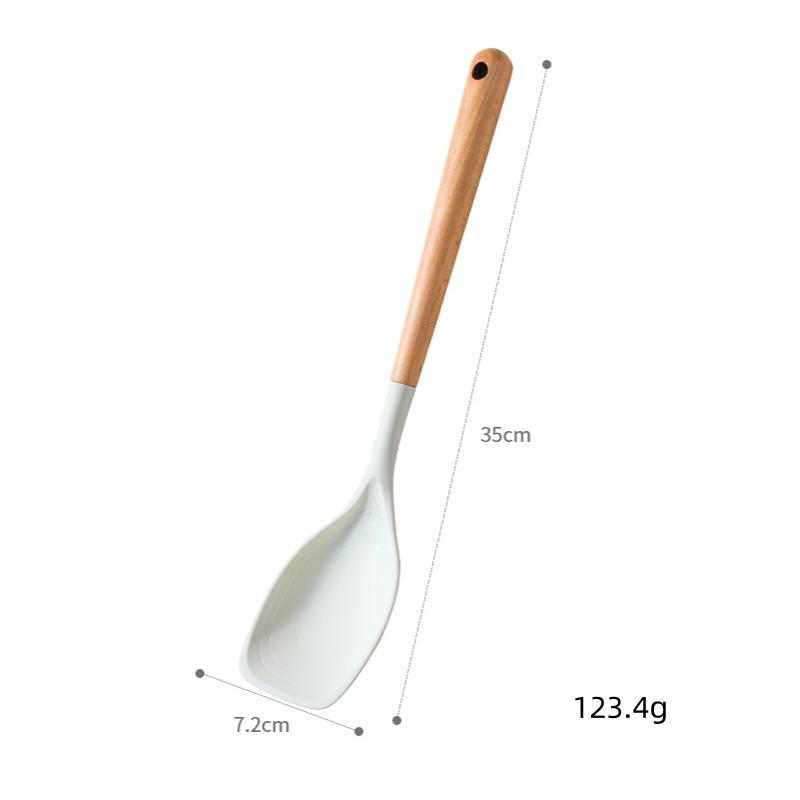 1/2/3PCS Spatule en Silicone Résistante à la Chaleur Cuillère Grattoir Accessoires de Cuisine Multifonctionnels Outil de Cuisine Ustensile Batterie de Cuisine