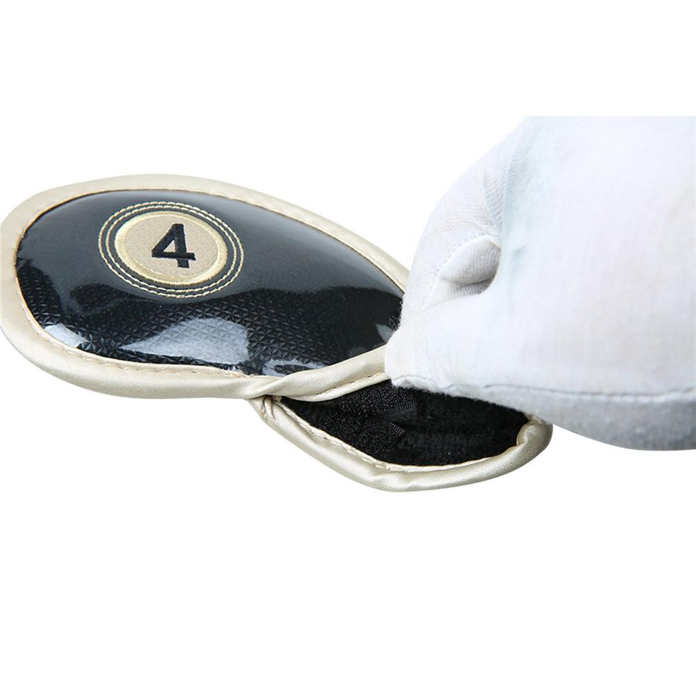 10pcs/Set High Strength PU Leather Golf Iron Head Covers Set