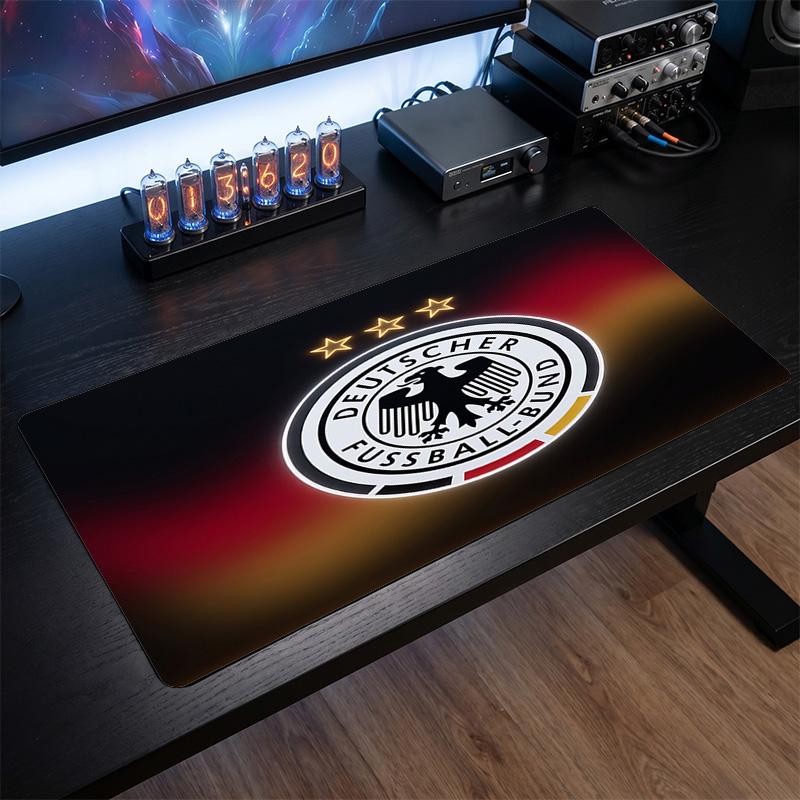 Germany Football Crest Mouse Pad, Extended Non Slip Rubber Desk Mat for Gaming Office Laptop Fan Gift