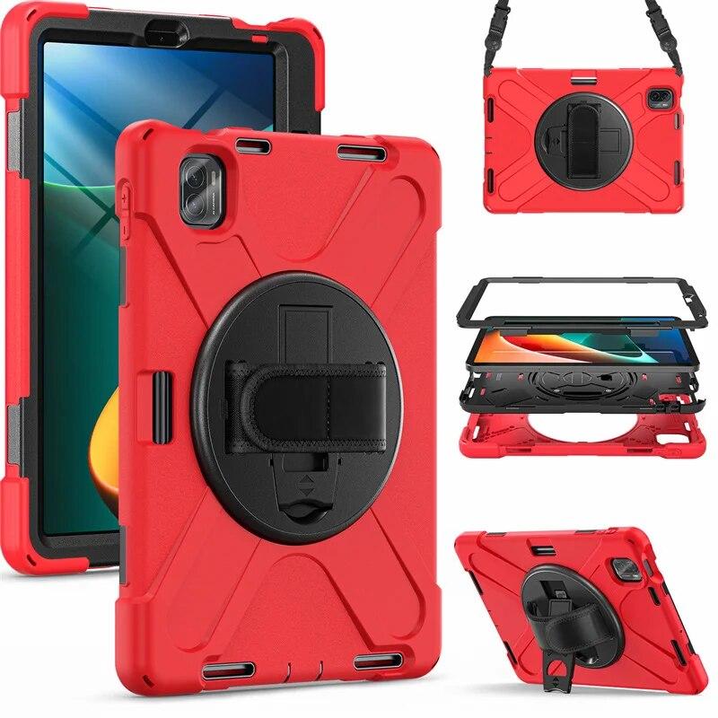 For XiaoMi Mi Pad 5 6 MiPad5 Pro MiPad 6 Pro 11 inch 2023 Case Heavy Duty Armor Silicon  PC Kids Shockproof Cover Shell Strap