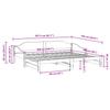 Extendable Daybed in Wax Brown 80 x 200 cm Solid Pine Wood
