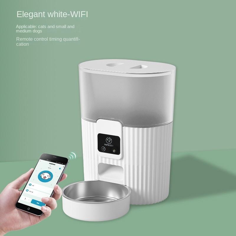 

Бытовая автоматическая кормушка для домашних животных, автоматический дозатор корма для кошек, большой, для помещений, беспроводная сеть, миска для собак, товары для мелких животных