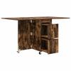 Dining Table Set 2 pcs 140 x 80 x 77 cm Engineered Wood Smoked Oak Finish