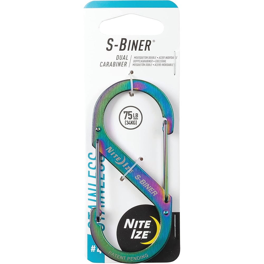 Nite Ize S-Biner Stainless Steel #4 Spectrum Multi-Use Clip 4.5 in