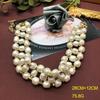 Vintage Alien Perlenkette und Armband Set Gewebte Perlen Schlüsselbein Schmuck Bekleidungszubehör Geburtstagsgeschenke für Frauen