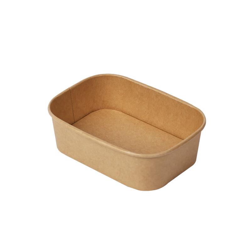 Kraft Paper Disposable Food Containers (100-Count)