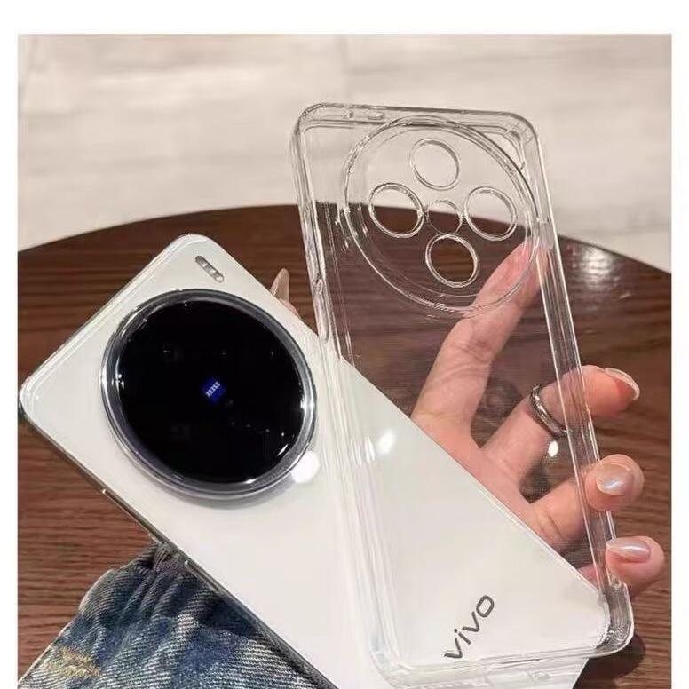 Funda Vivo X300 Pro Cobertura Total Transparente Borde Suave Cubierta Protectora Antihuellas Delgada Protectora