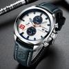 CURREN8324 Top Brand Men's Sport Watch Men Leather Chronograph Quartz Wristwatch Calendar Male Clock Relogio Masculino