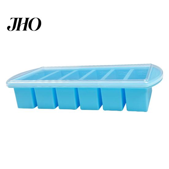 Caja de Comida para Control de Porciones Bandeja de Silicona para Congelar Sopa con Tapa Flexible Libre de BPA a Prueba de Fugas Moldes Versátiles para Congelar para Sopas Salsas Y Complementarios