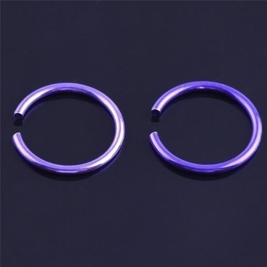 20 PCS Nose Rings Multi-Colors Durable Stainless Steel Anti-rust Nose Decoration for Women
