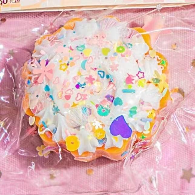 Kawaii Donut Plush Cat Paw Squeeze Toy Stress Sensory Play Blind Bag Cute Internet Viral