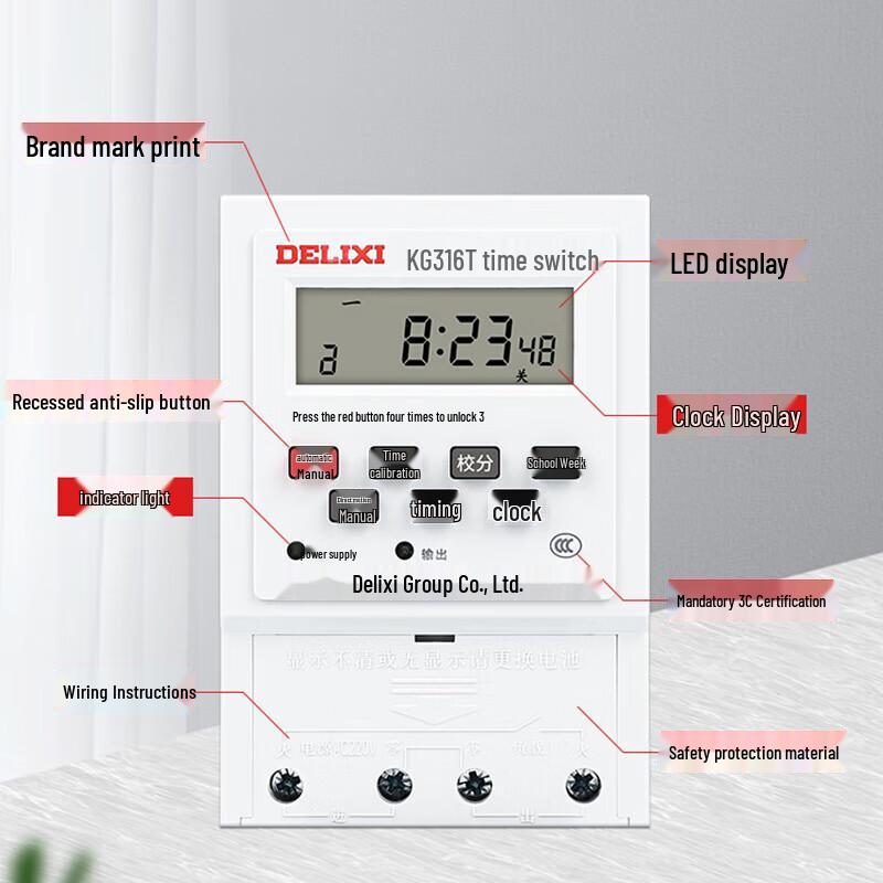 DELIXI ELECTRIC Digital Programmable Time Switch